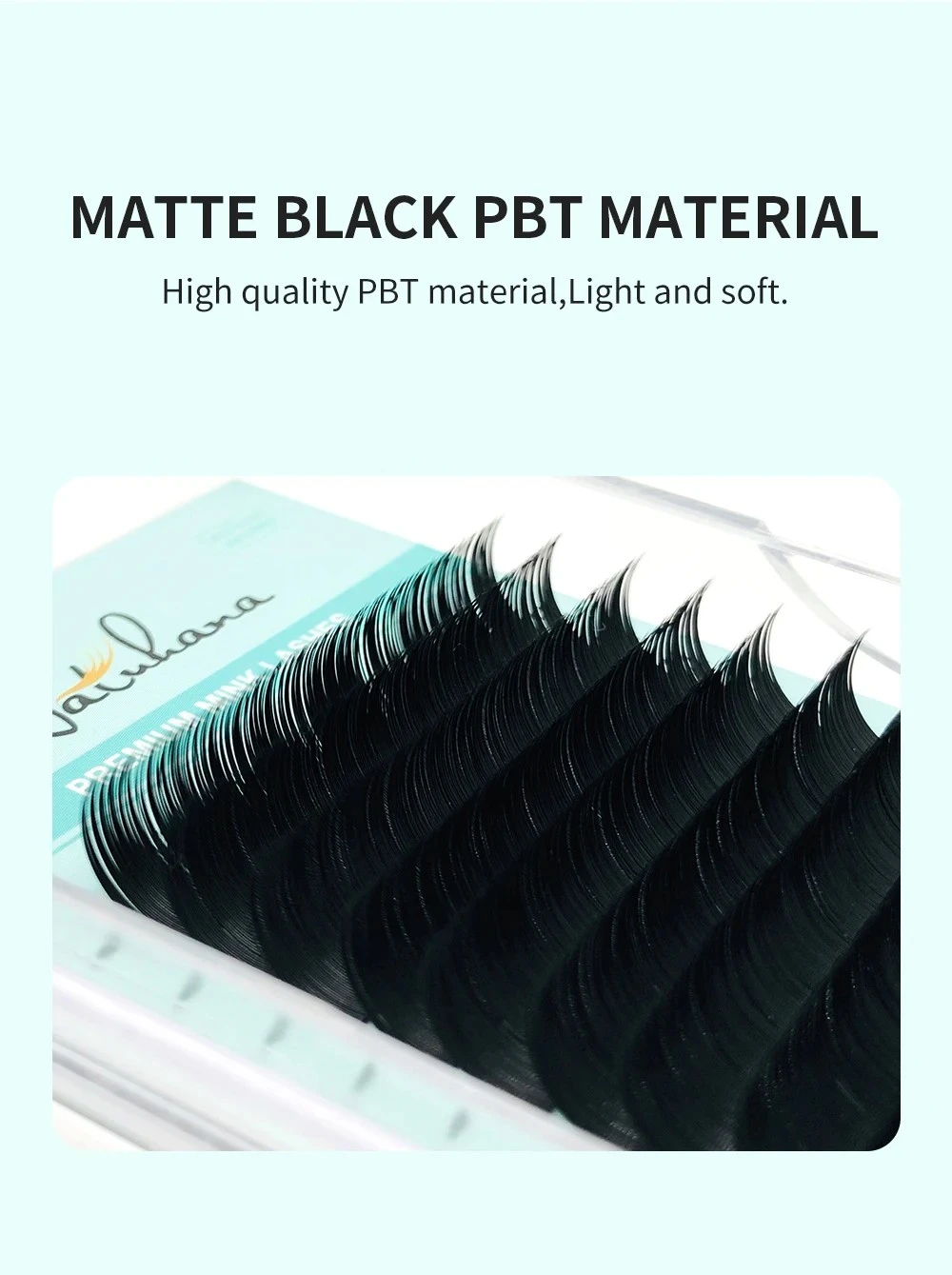 NATUHANA 16Rows Matte Black Natural Soft False Eyelashes product thumbnail 2