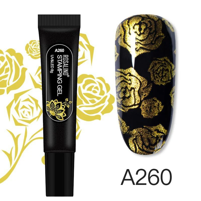 ROSALIND printing glue 8g hose nail polish glue nail shop printing steel plate nail art product thumbnail 11