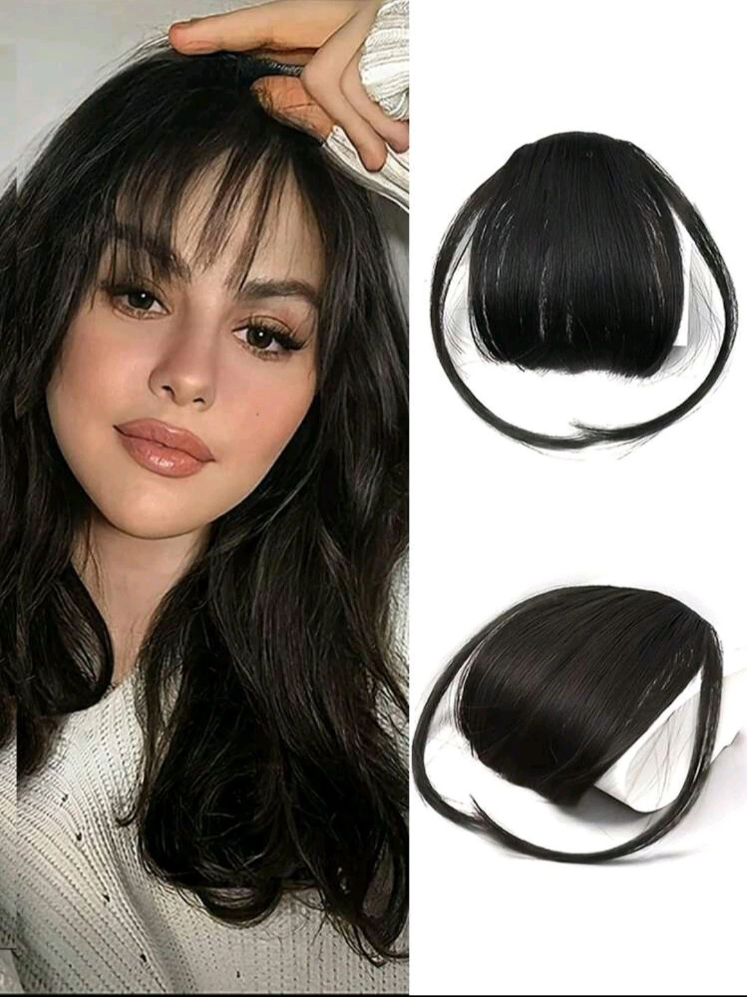 synthetic bangs hair extension product thumbnail 6