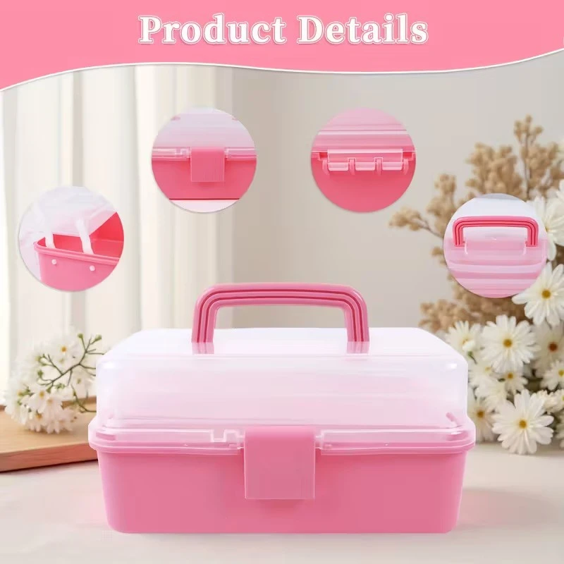 2/3 Layers Large Capacity Foldable Multifunctional Plastic Storage Box product thumbnail 36