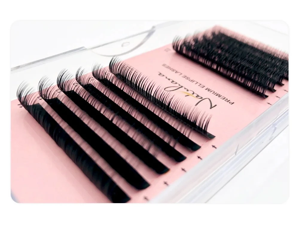 NATUHANA 8~15 Mix Ellipse Flat Eyelashes Extensions Matte product thumbnail 11