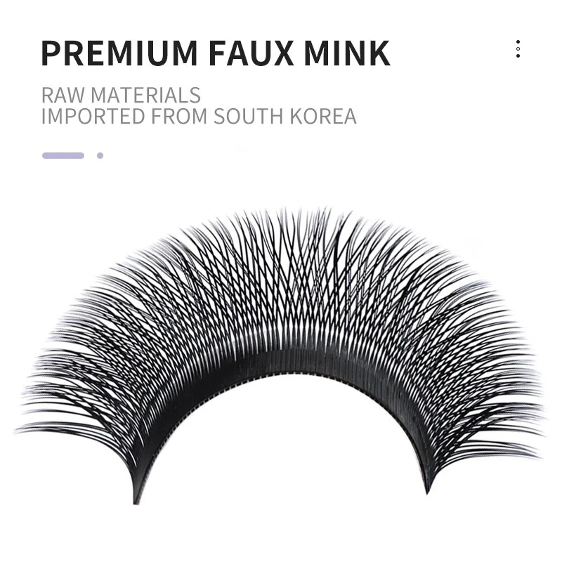 NATUHANA YY Shape Eyelash Extensions CD Curl Black product thumbnail 4