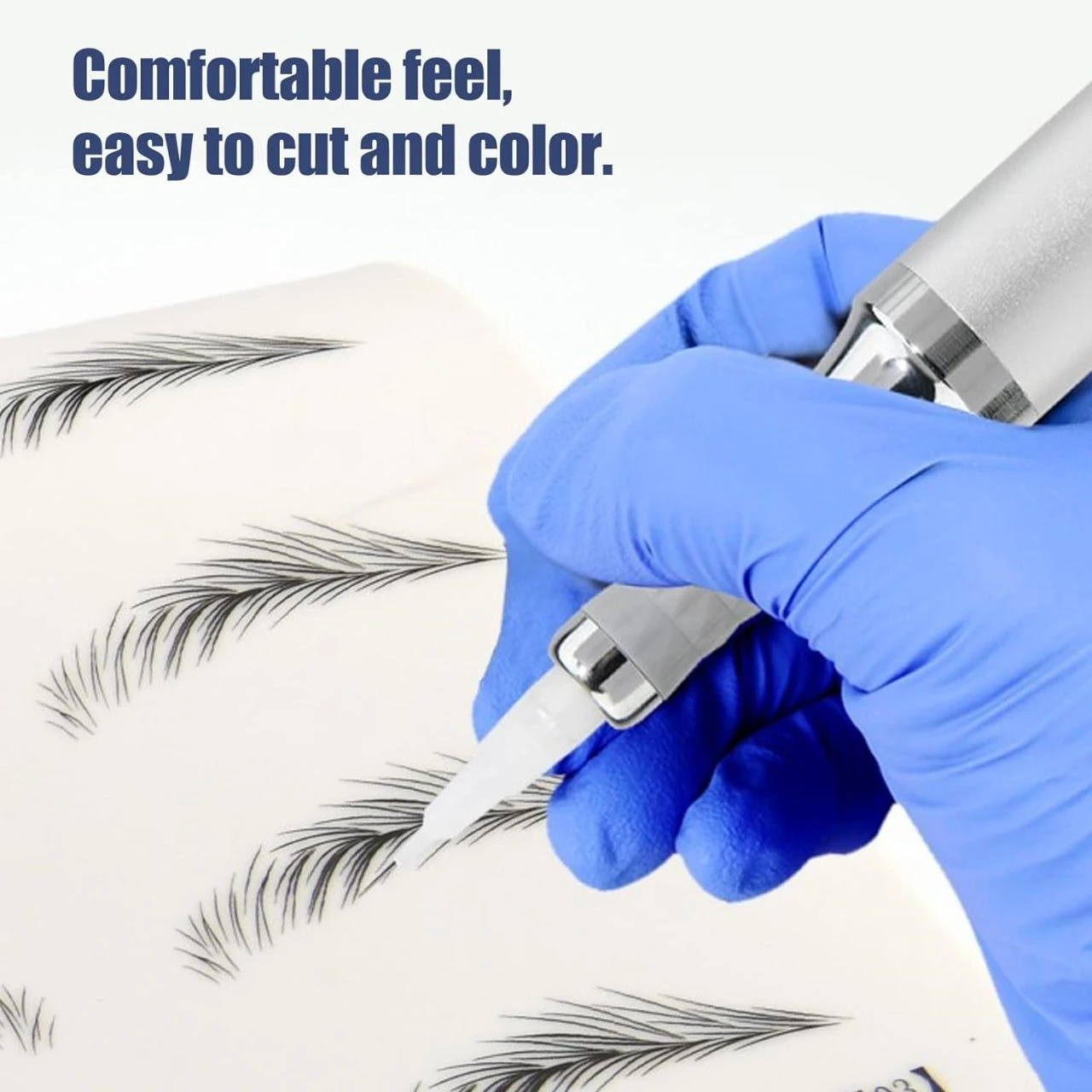 Microblading Practice Skin Inkless Wide Eyebrows Microblading Training Sheet product thumbnail 14