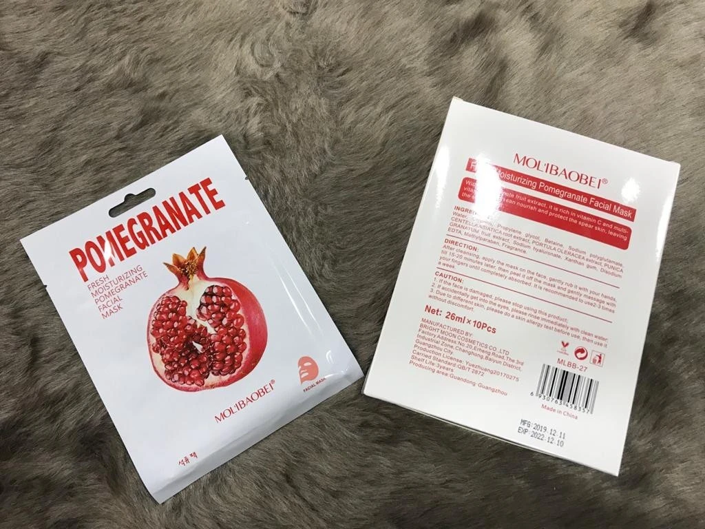 Molibaobei Fresh Moisturizing Pomegranate Facial Mask Box product thumbnail 2