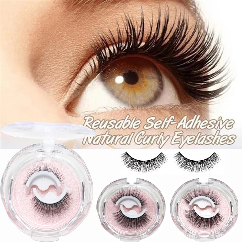 A pair of self-adhesive eyelashes,free glue product thumbnail 17