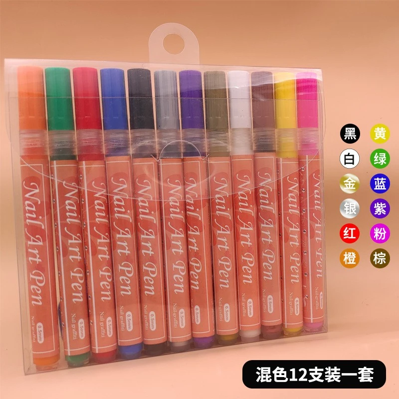 Cross-border new nail DIY hook pen quick drying nail tracing tools, product thumbnail 3