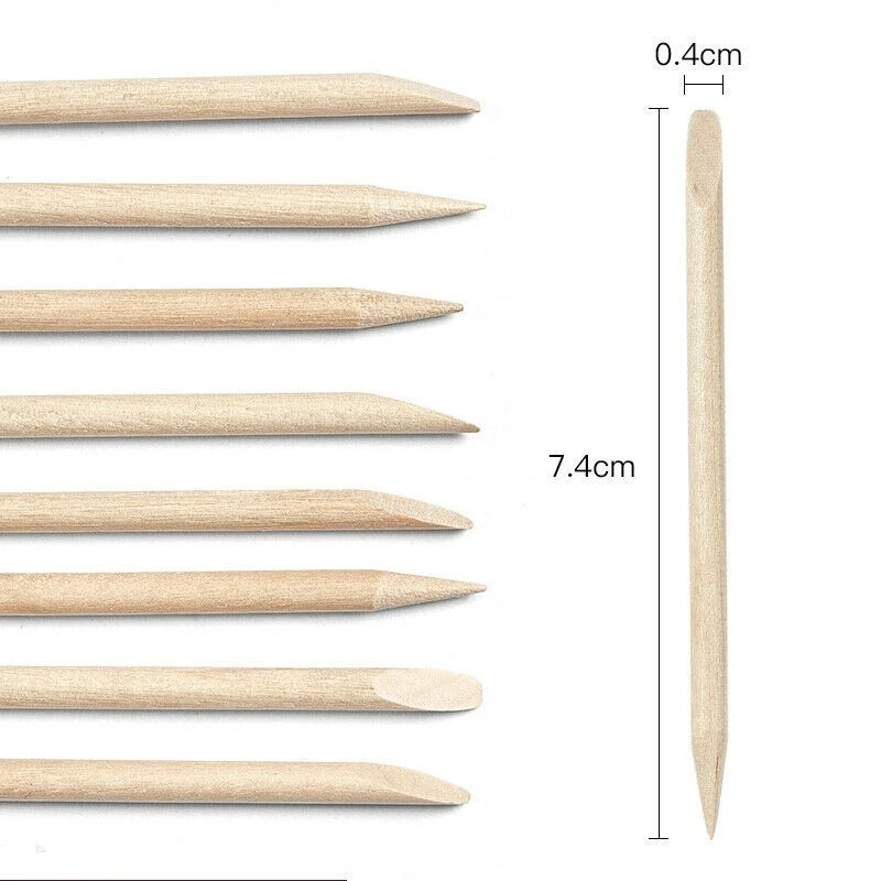 Nail Art Design Orange Wood Stick product thumbnail 3