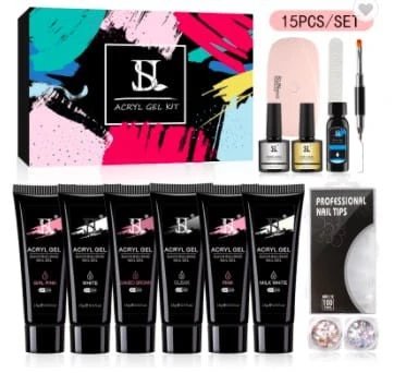 packge  HS poly gel 15 ML 6 colors product thumbnail 37