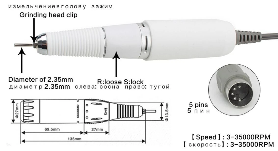 Professional Electric Nail Machine Nail Drill product thumbnail 10