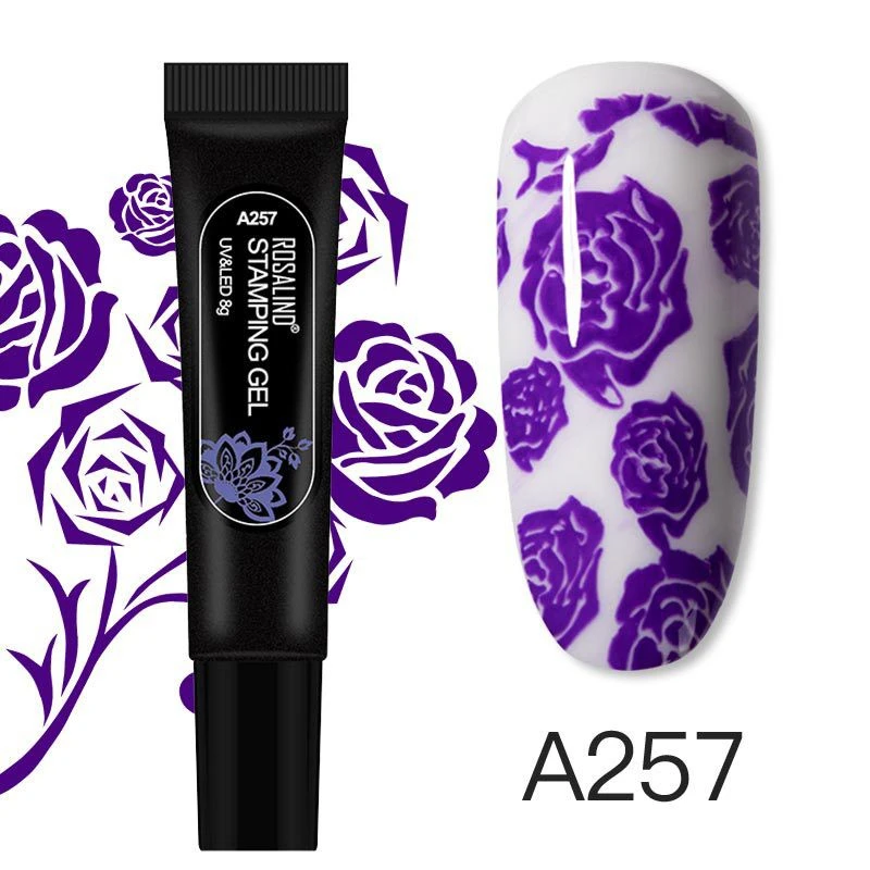 ROSALIND printing glue 8g hose nail polish glue nail shop printing steel plate nail art product thumbnail 10