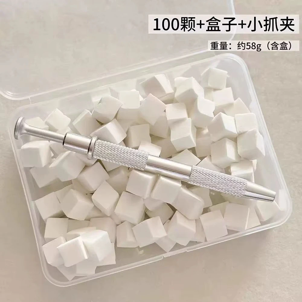 100Pcs High Density Cube Sponge Nail Art Sponge Set Gradient Nail Brushes Gel Polish DIY Nail Sponge Grab Pen Manicure Tools product thumbnail 21