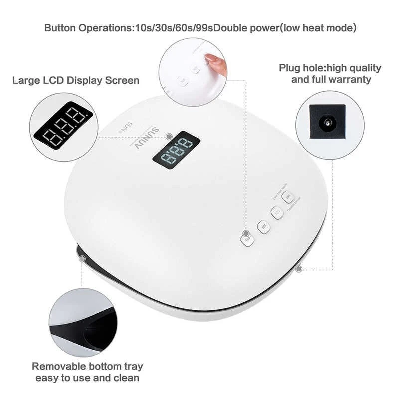 SUNUV 48W SUN 4S LED /UV Nail Light Nail Dryer Nail Lamp product thumbnail 10