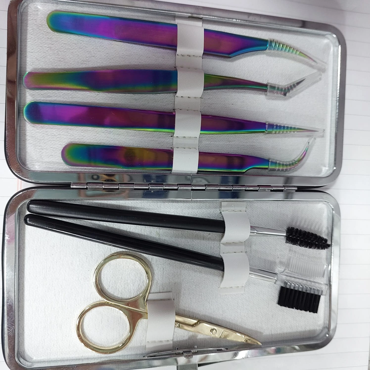 eyelash tweezers storage bag High-quality PU leather eyelash product storage tool product thumbnail 9