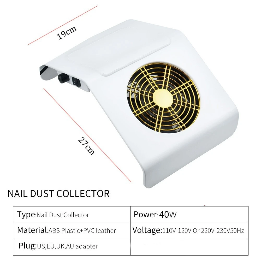 Pro Nail Dust Suction Dust Collector Fan Vacuum product thumbnail 2