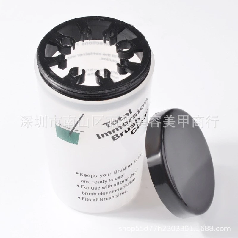 Manicur English Pen Wash Pen Wash Cup Nail Painting Pen Holder Cleaning Brush Wash Pen Storage Box product thumbnail 2
