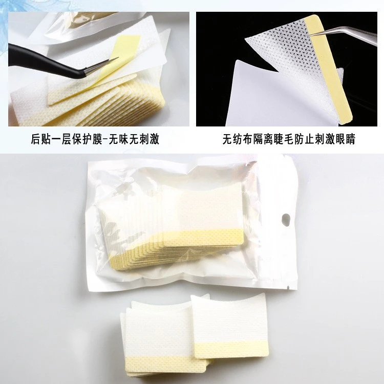 Eyelash removal cotton sheet, adhesive gasket, 40 pieces product thumbnail 10