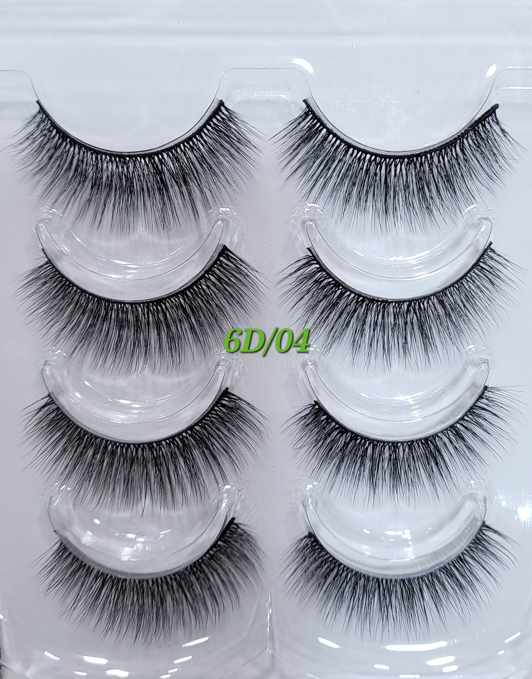 anjieer fashion eyelash 4pairs 6D product thumbnail 7