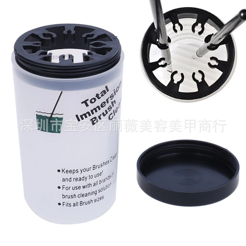 Manicur English Pen Wash Pen Wash Cup Nail Painting Pen Holder Cleaning Brush Wash Pen Storage Box product thumbnail 15