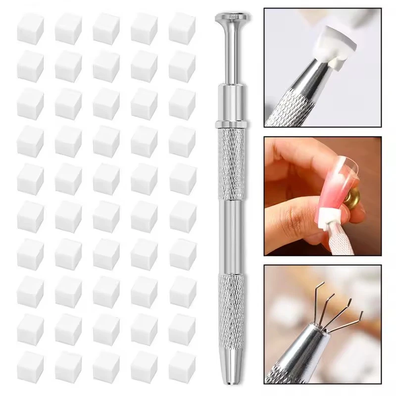 100Pcs High Density Cube Sponge Nail Art Sponge Set Gradient Nail Brushes Gel Polish DIY Nail Sponge Grab Pen Manicure Tools product thumbnail 27