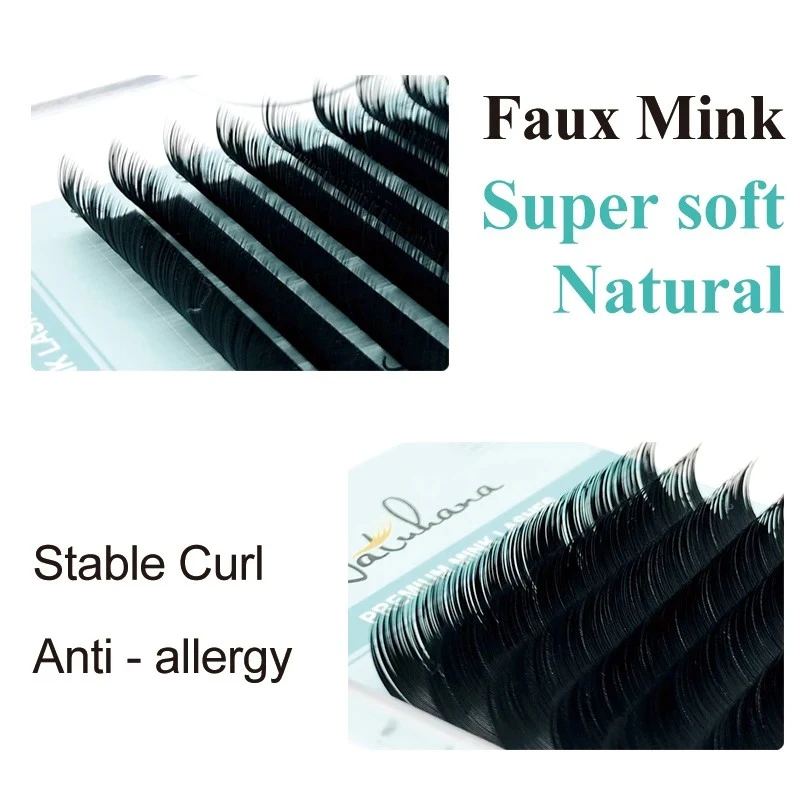 NATUHANA 16Rows Matte Black Natural Soft False Eyelashes product thumbnail 15