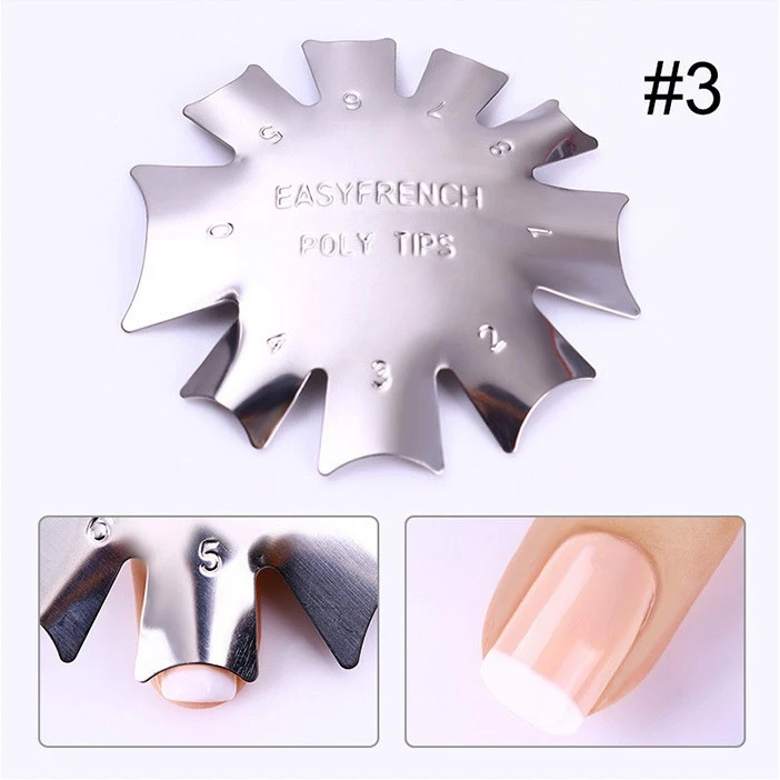 Nail Art Tools Set French nail art plastic steel plate model 18 French sticker crystal nail making templates product thumbnail 4