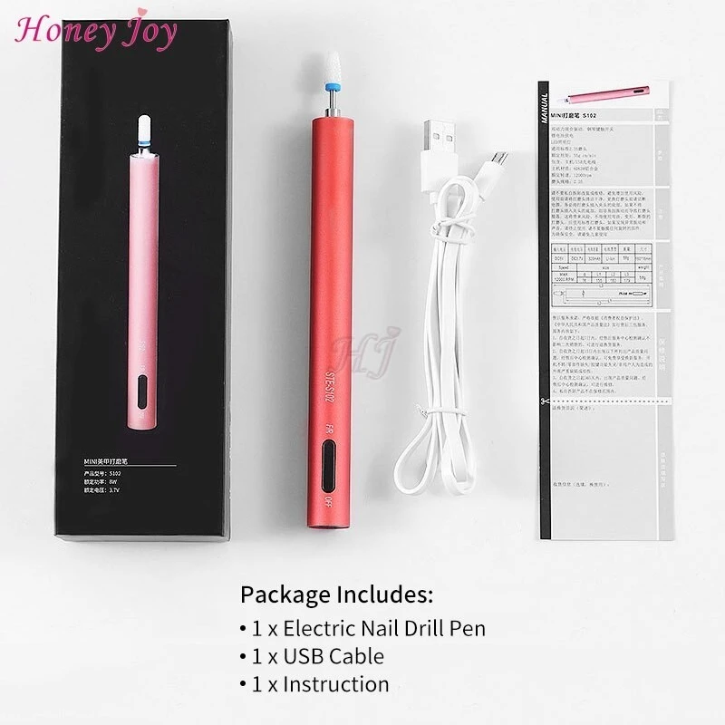 Rechagble Nail  Drill Pen Shape 12000rpm product thumbnail 2