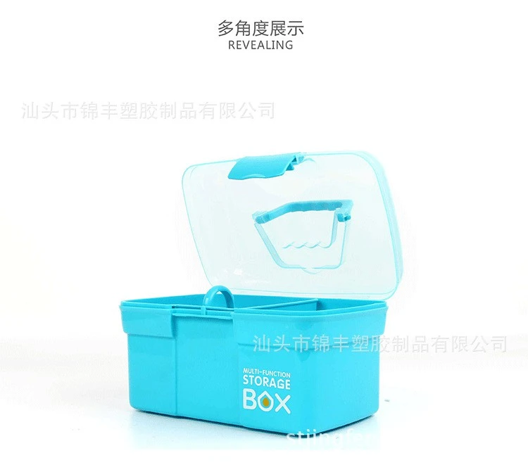 \large size plastic household medical emergency medicine box storage box cosmetics jewelry storage box product thumbnail 7
