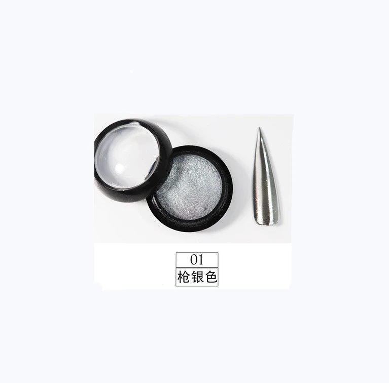Nail art, titanium powder, magic mirror powder, electroplated metallic, aurora, champagne, shiny fine powder product thumbnail 7