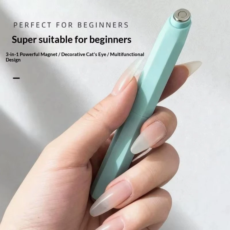 Double-head Magnet Stick 3 In 1 Ellipse Annular Cat Magnetic Gel Nail Art Strong Magnetic Nails Magnet Pen DIY Manicure Tool product thumbnail 6
