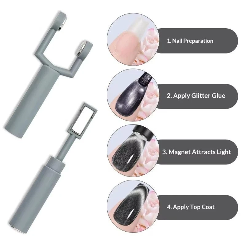 Magnet Stick 3 In 1 Y-shaped Cat Magnetic Double-head UV Gel Nail Art Strong Magnetic Multifunctional Nails Magnet Pen DIY product thumbnail 13