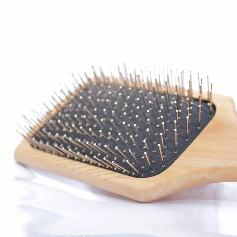 Wooden Handle Hair Brush with Metal Pins product thumbnail 9