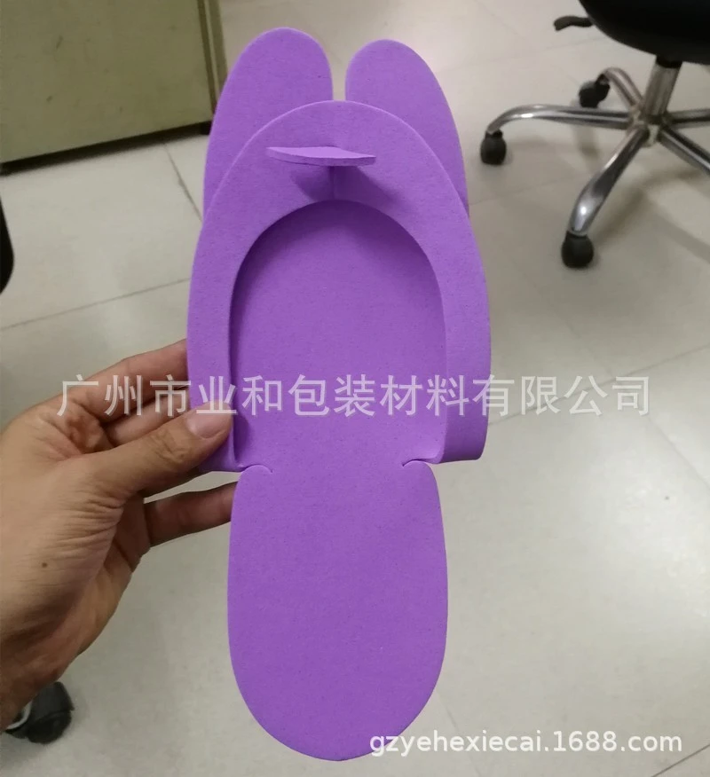 12 pair of slippers herringbone 2.5mm slippers disposable EVA beauty nail art 3mm business trip slippers product thumbnail 4