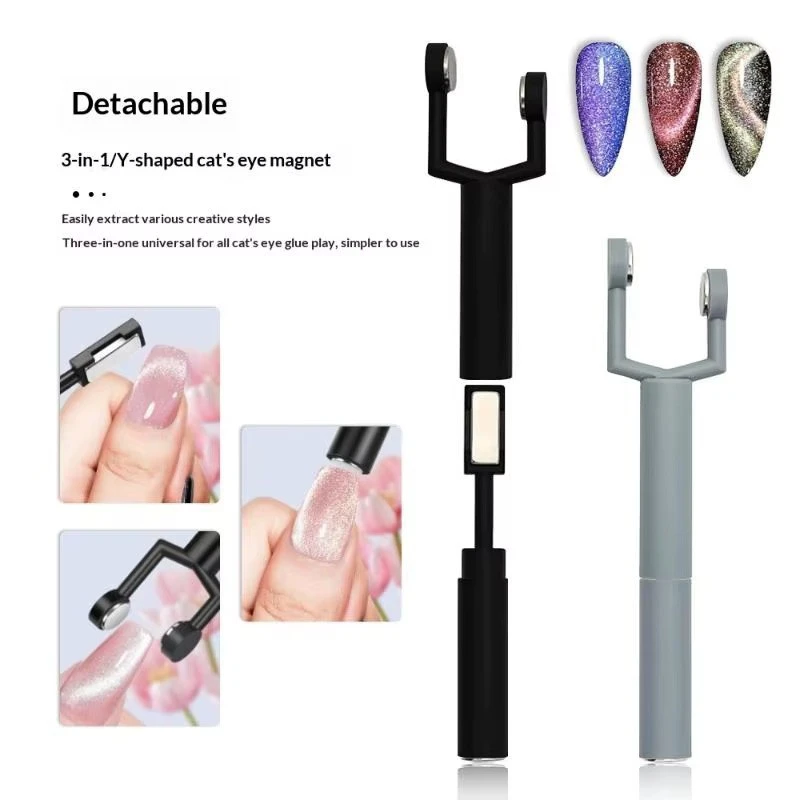 Magnet Stick 3 In 1 Y-shaped Cat Magnetic Double-head UV Gel Nail Art Strong Magnetic Multifunctional Nails Magnet Pen DIY product thumbnail 9