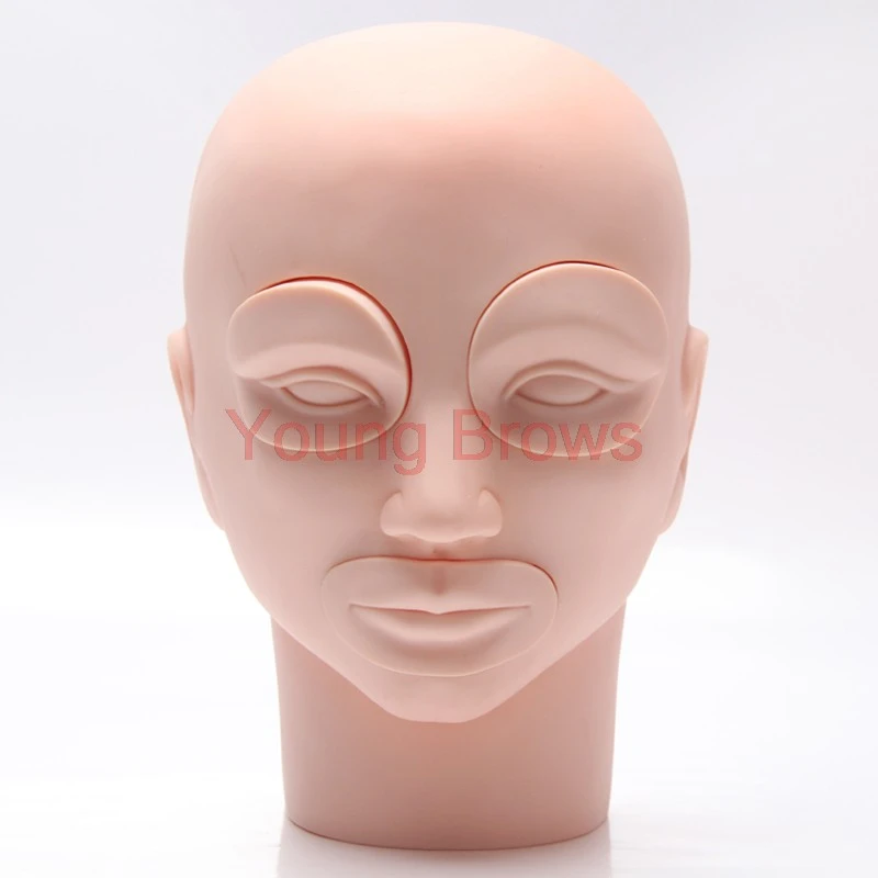 Mannequin head silicone,soft,replaceable,easy to color product thumbnail 28