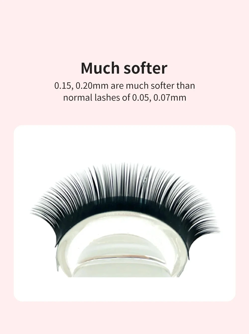 NATUHANA 8~15 Mix Ellipse Flat Eyelashes Extensions Matte product thumbnail 6