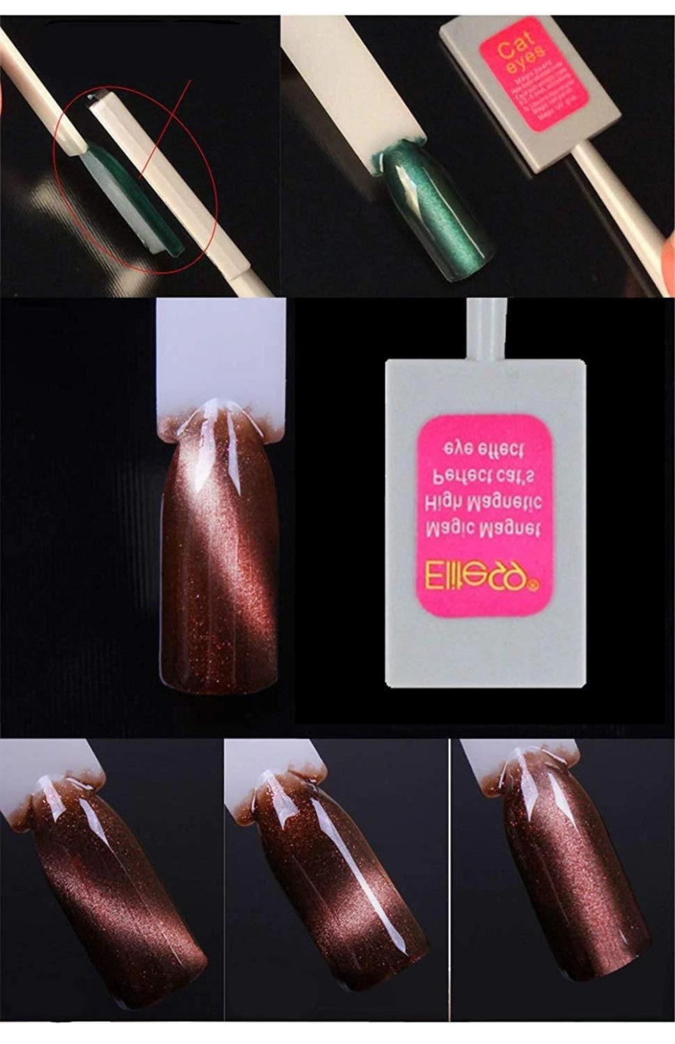 2 Heads Cat Eye Gel Polish Magnetic Stick product thumbnail 3