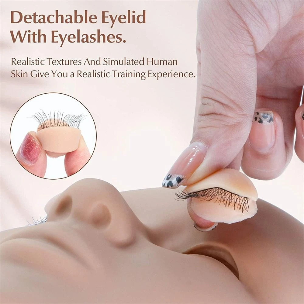 Eyelash Extension Kit, Mannequin Head with Replaced Eyelids product thumbnail 13