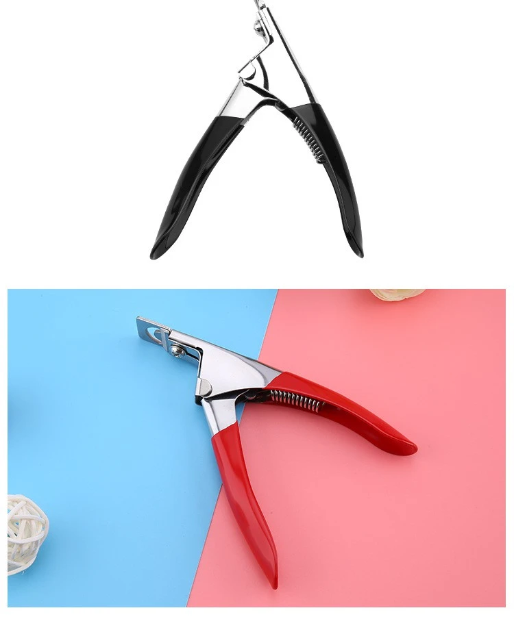 Manicure slotted clippers U-shaped DIY French nail extension trimming nail clippers tools product thumbnail 3