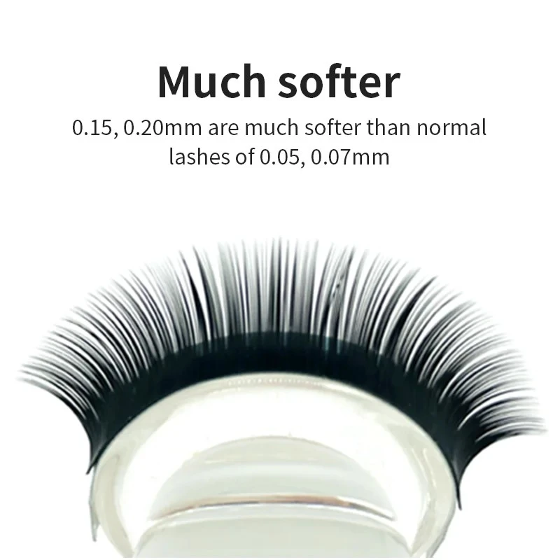 NATUHANA 8~15 Mix Ellipse Flat Eyelashes Extensions Matte product thumbnail 19