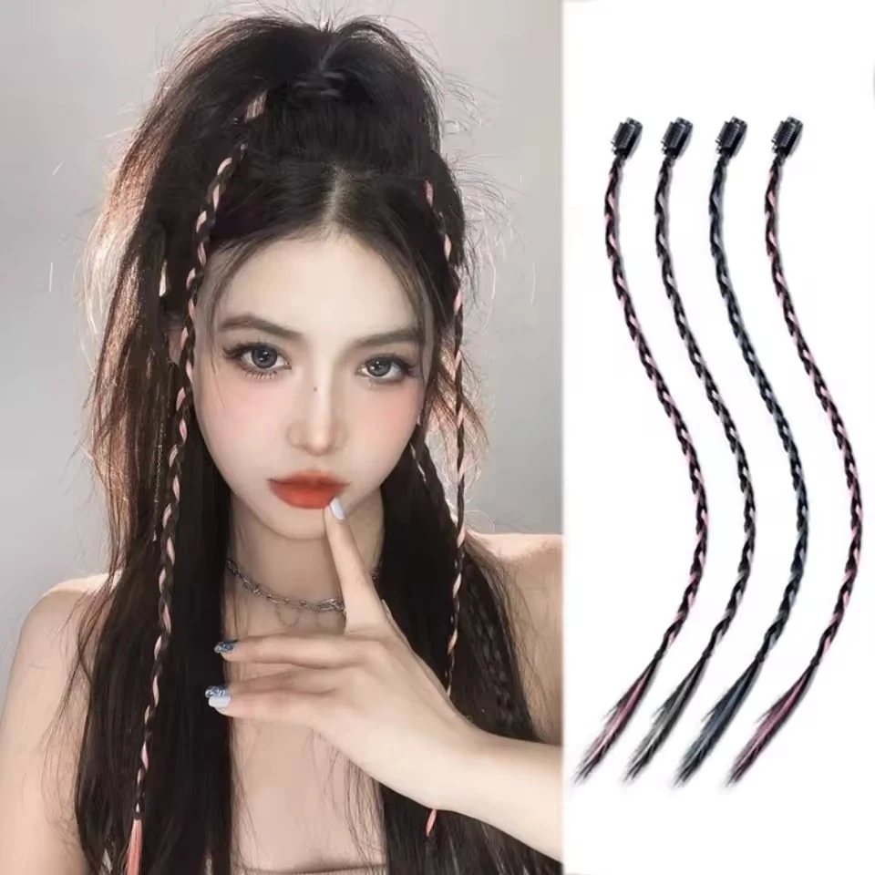 Synthetic Clip in Braid Hair Extensions With Strong BB Clip Braid Ponytail Fake Hair for Women DailyParty Wear product thumbnail 2
