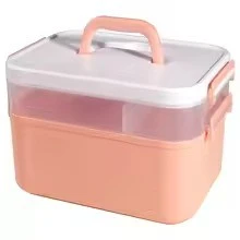 New Hand-Held Desktop Storage Box – Plastic Organizer for Scissors, Manicure Tools, Jewelry, Nail Gel Polish & Stationery product thumbnail 4