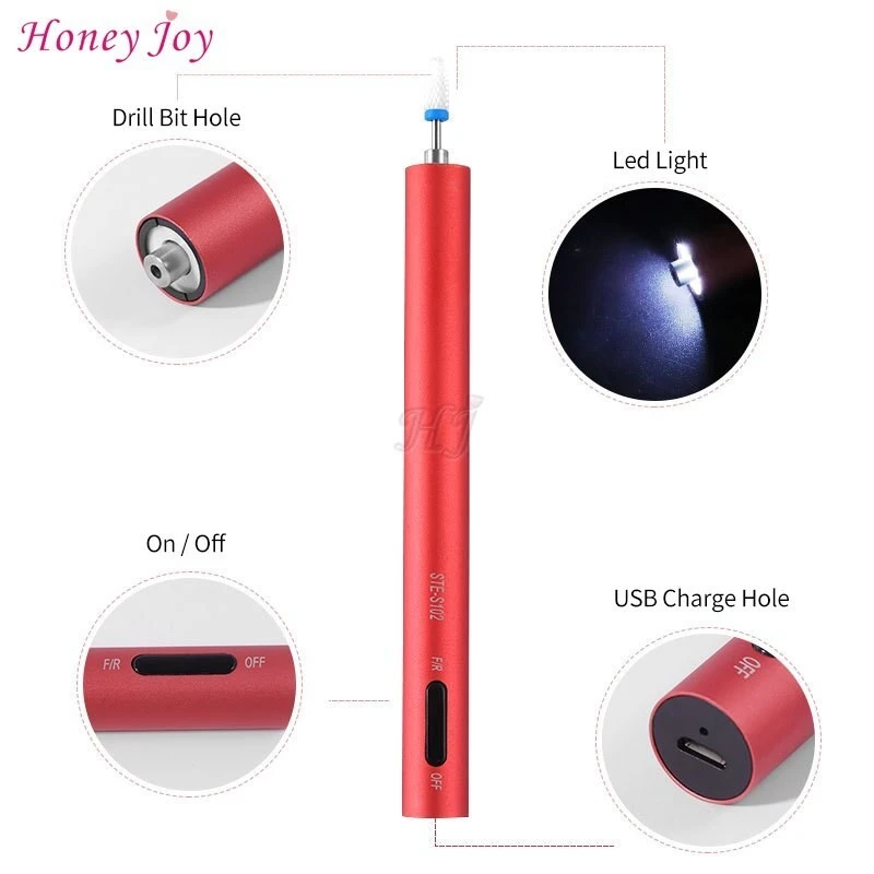 Rechagble Nail  Drill Pen Shape 12000rpm product thumbnail 3