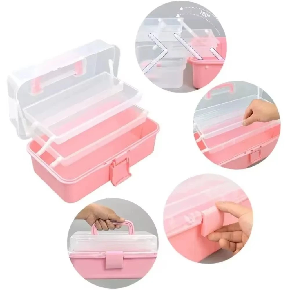 2/3 Layers Large Capacity Foldable Multifunctional Plastic Storage Box product thumbnail 14