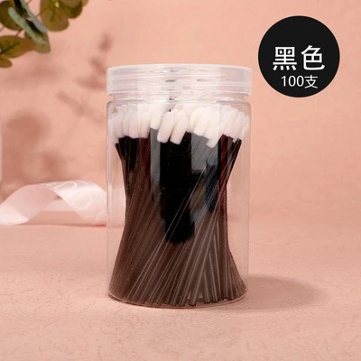 Cleansing eyelash bubble mousse swab 100 barrels, disposable lip brush, eyelash beauty cotton swab tool product thumbnail 5