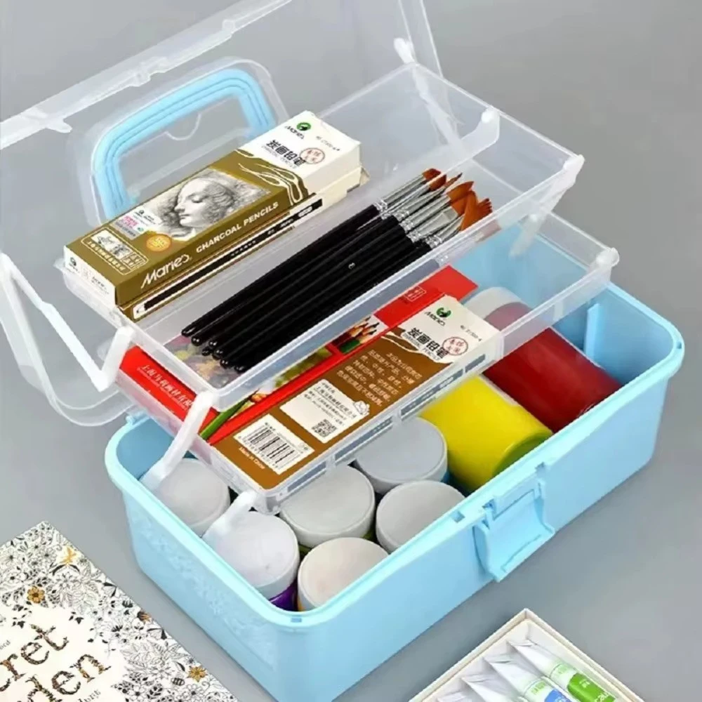 2/3 Layers Large Capacity Foldable Multifunctional Plastic Storage Box product thumbnail 23
