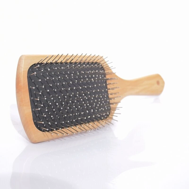 Wooden Handle Hair Brush with Metal Pins product thumbnail 4