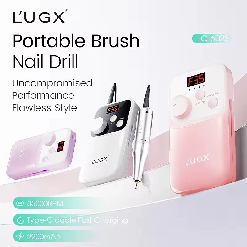 L'UGX LG602s Professional Power Portable Rechargeable Nail Drill Machine Type C Manicure 35000 RPM Electric Nail Drills product thumbnail 14