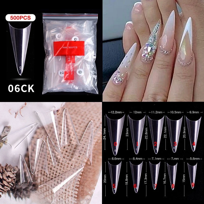 nail art French pointed nail ballet nail transparent nail toe nail toe nail toe nail nail sheet product thumbnail 19