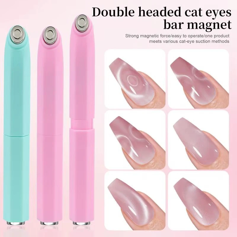 Double-head Magnet Stick 3 In 1 Ellipse Annular Cat Magnetic Gel Nail Art Strong Magnetic Nails Magnet Pen DIY Manicure Tool product thumbnail 4