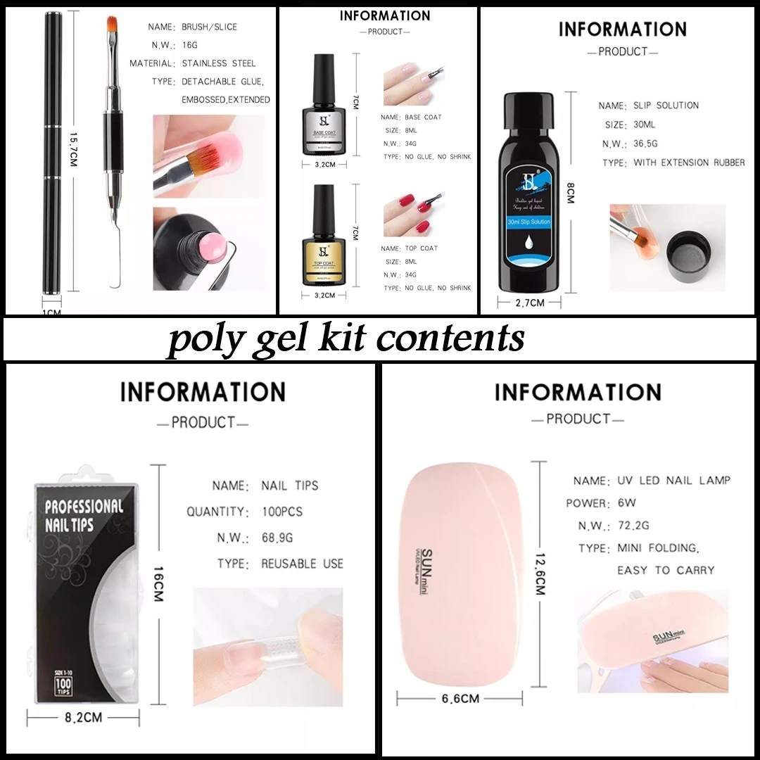 packge  HS poly gel 15 ML 6 colors product thumbnail 30